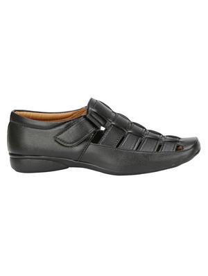 black slip on sandals - 17090799 - Standard Image - 2