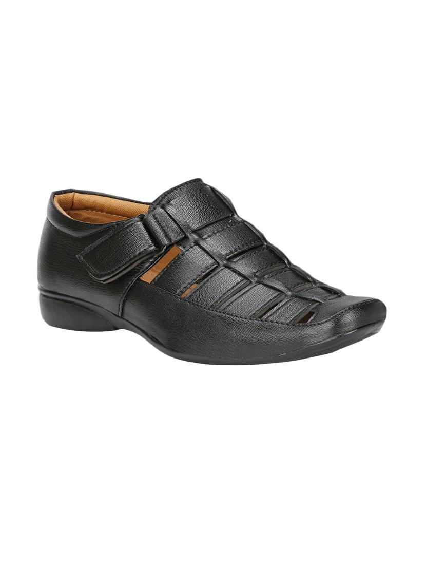black slip on sandals - 17090799 - Zoom Image - 1