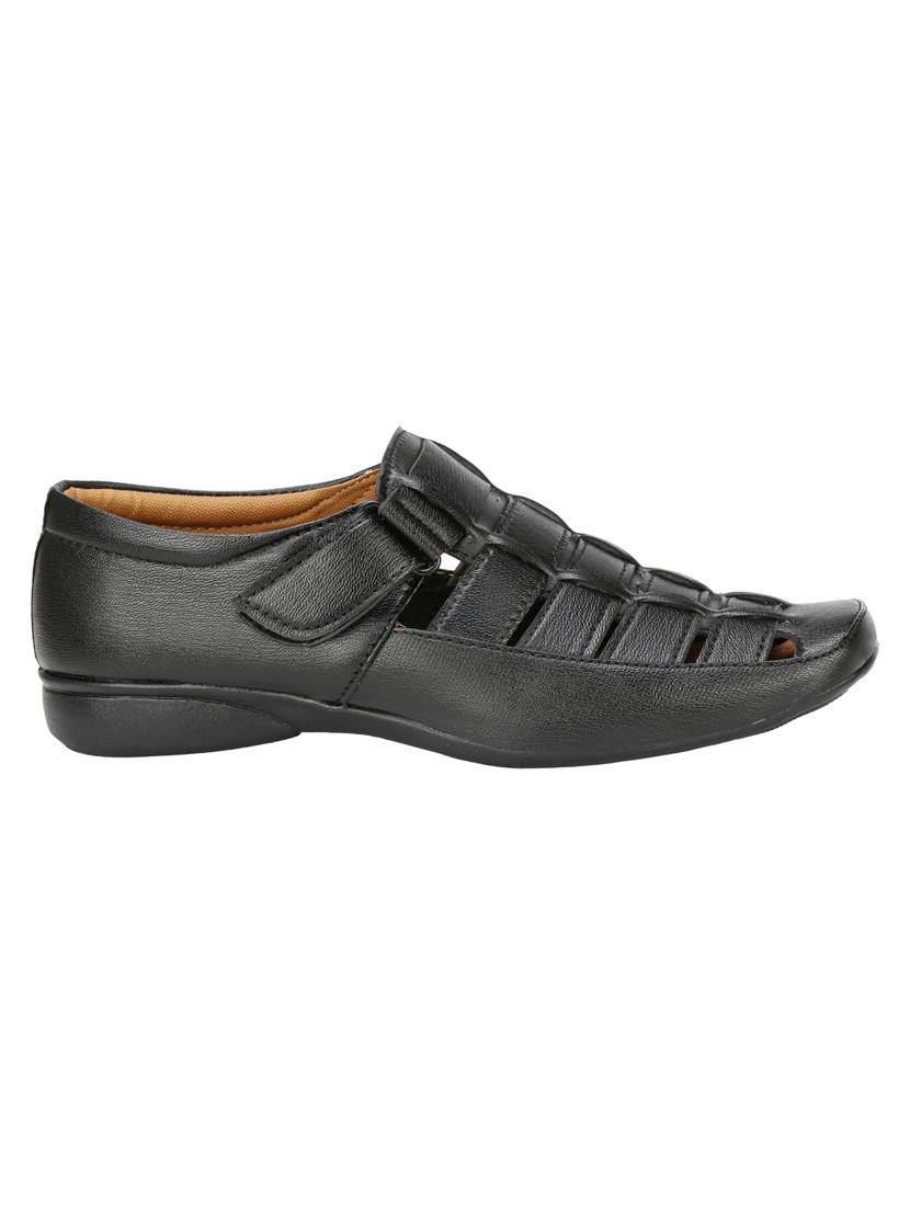 black slip on sandals - 17090799 - Zoom Image - 2