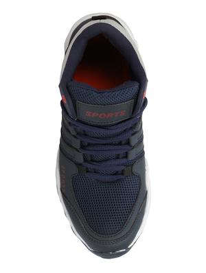 navy lace up sport shoes - 17090908 - Standard Image - 3