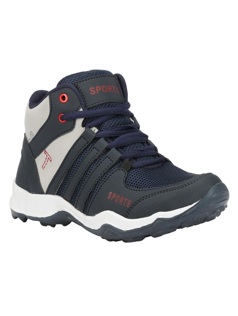 navy lace up sport shoes - 17090908 - Zoom Image - 1