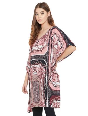 pink printed kaftan - 17091028 - Standard Image - 2