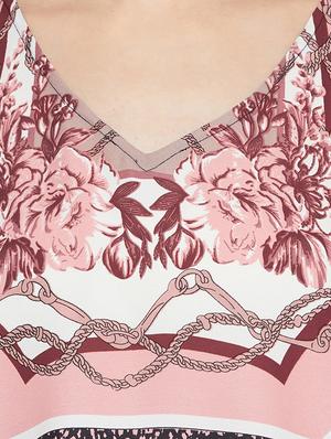 pink printed kaftan - 17091028 - Standard Image - 5