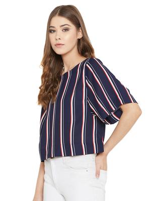 boxy striped top - 17091033 - Standard Image - 2