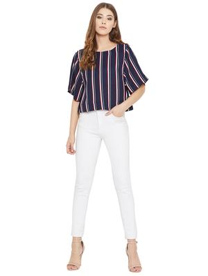 boxy striped top - 17091033 - Standard Image - 4