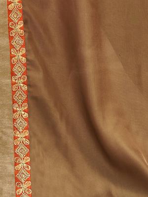 embroidered half and half saree with blouse - 17091264 - Standard Image - 2