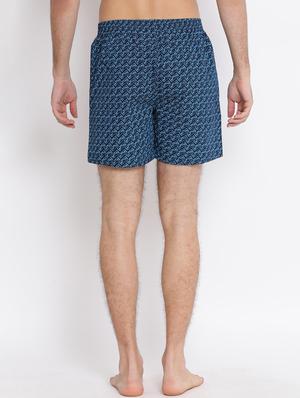 navy blue printed boxer - 17091549 - Standard Image - 3