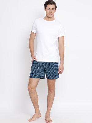 navy blue printed boxer - 17091549 - Standard Image - 4