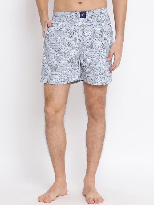 grey printed boxer - 17091553 - Standard Image - 1