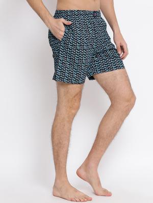 navy blue chevron print boxer - 17091554 - Standard Image - 2