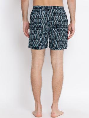navy blue chevron print boxer - 17091554 - Standard Image - 3