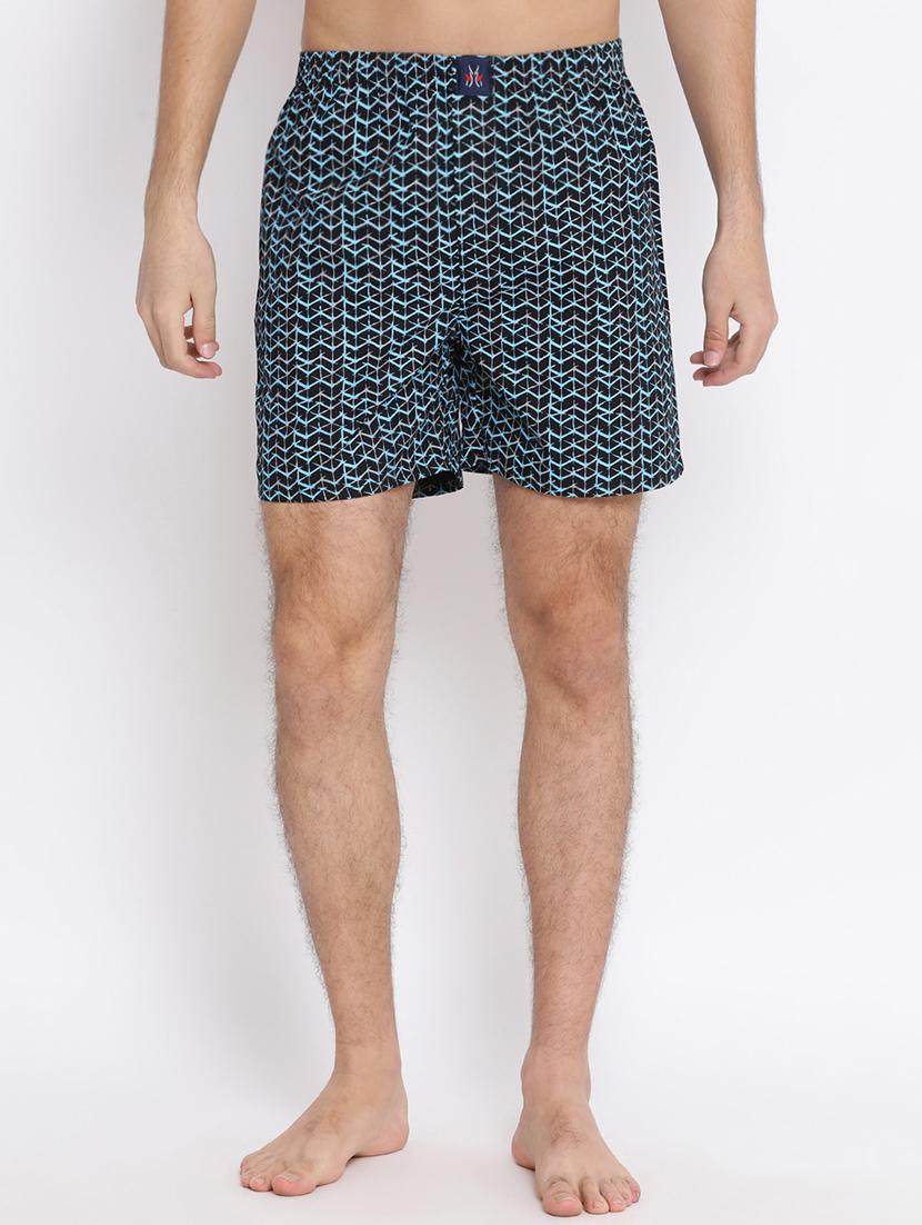 navy blue chevron print boxer - 17091554 - Zoom Image - 1