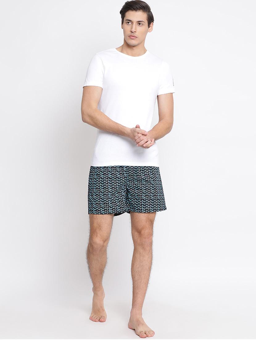navy blue chevron print boxer - 17091554 - Zoom Image - 4