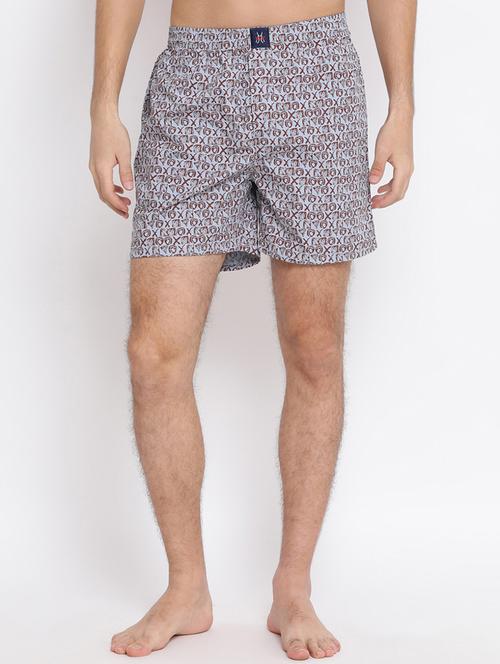 grey printed boxer - 17091556 - Standard Image - 1