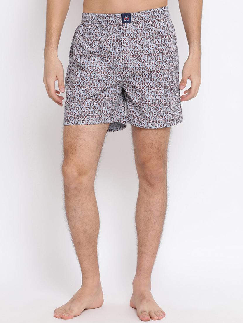 grey printed boxer - 17091556 - Zoom Image - 1
