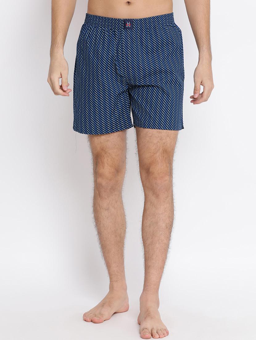 navy blue striped boxer - 17091561 - Zoom Image - 1