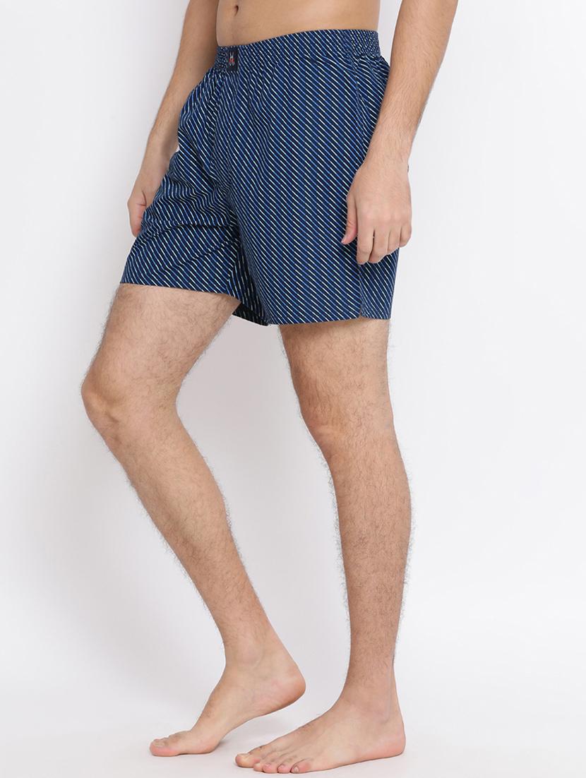navy blue striped boxer - 17091561 - Zoom Image - 2