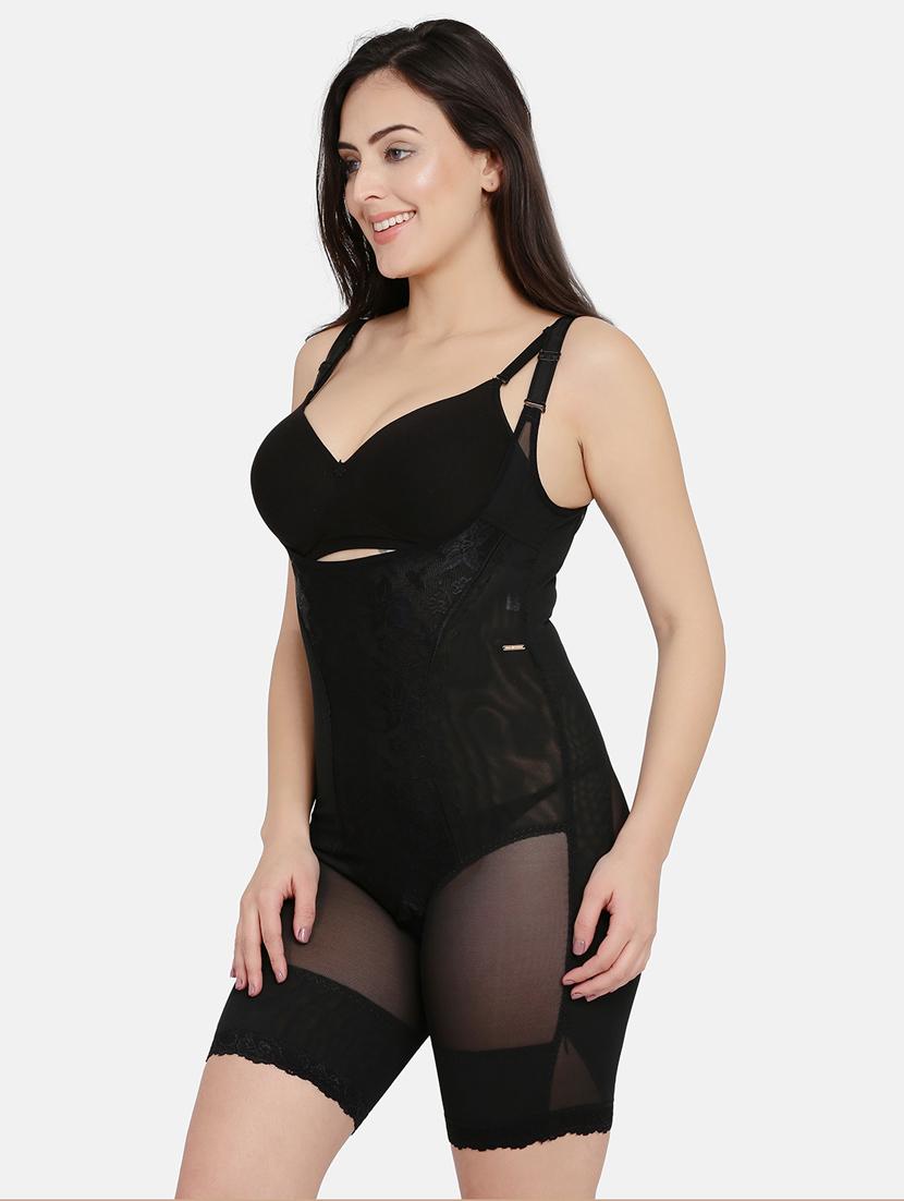 black nylon shaper camisoles shapewear - 17091952 - Zoom Image - 2