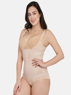 beige nylon body suit shapewear - 17091953 - Standard Image - 2