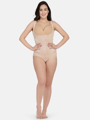 beige nylon body suit shapewear - 17091953 - Standard Image - 4