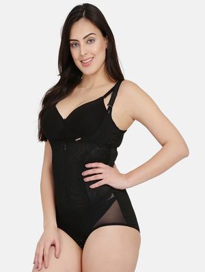 black nylon body suit shapewear - 17091954 - Standard Image - 2