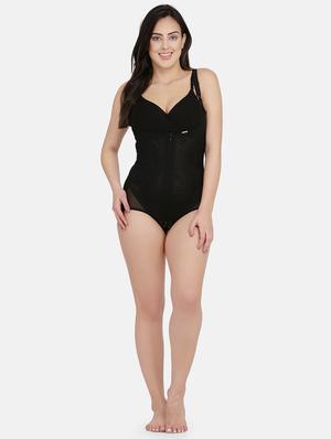 black nylon body suit shapewear - 17091954 - Standard Image - 4