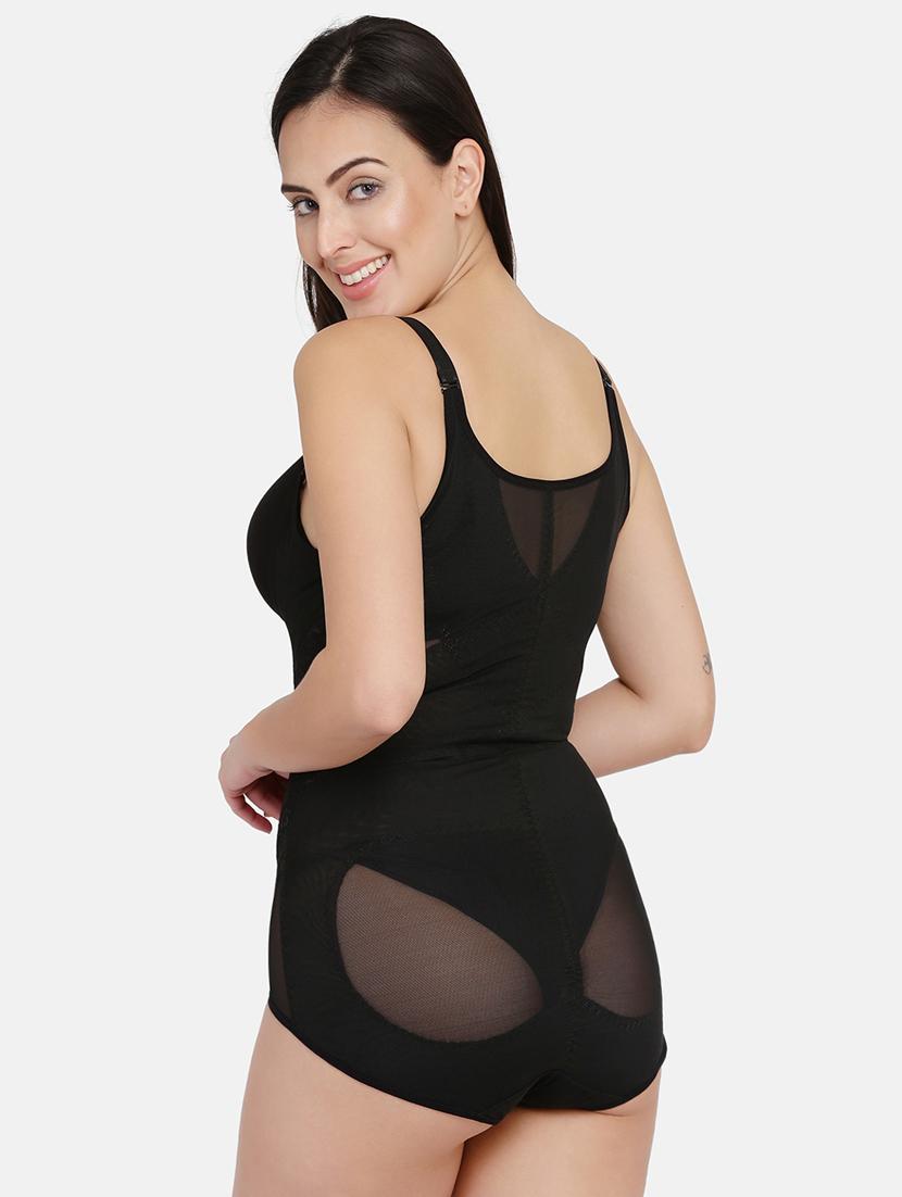 black nylon body suit shapewear - 17091954 - Zoom Image - 3