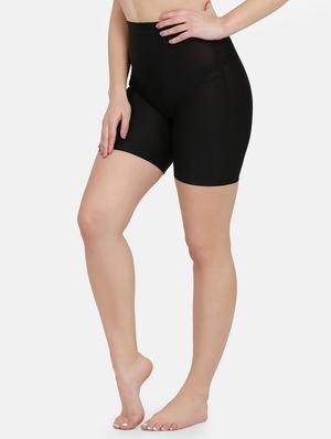 black nylon shaper thighs shapewear - 17091956 - Standard Image - 2