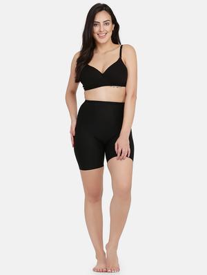 black nylon shaper thighs shapewear - 17091956 - Standard Image - 4
