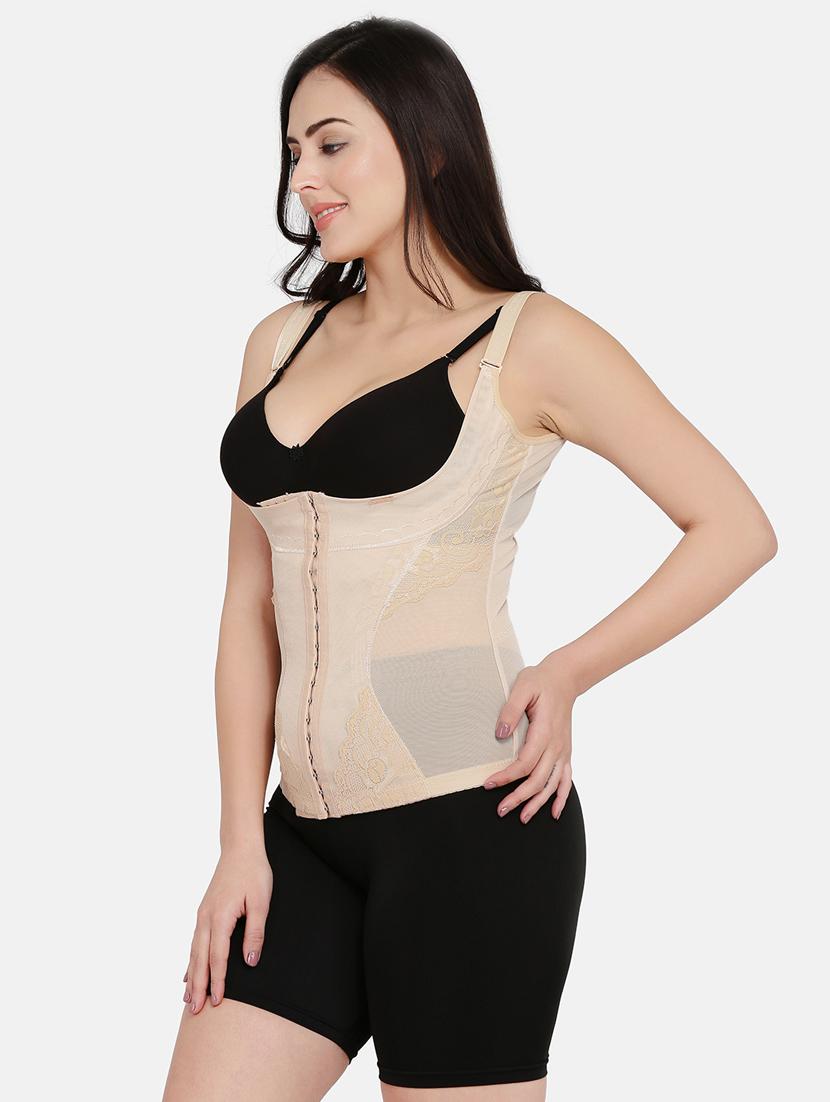 beige nylon body suit shapewear - 17091960 - Zoom Image - 2