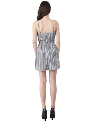 cami neck tie front romper - 17091972 - Standard Image - 3