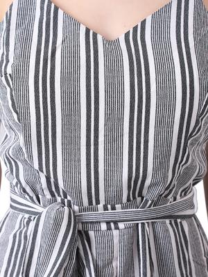 cami neck tie front romper - 17091972 - Standard Image - 4