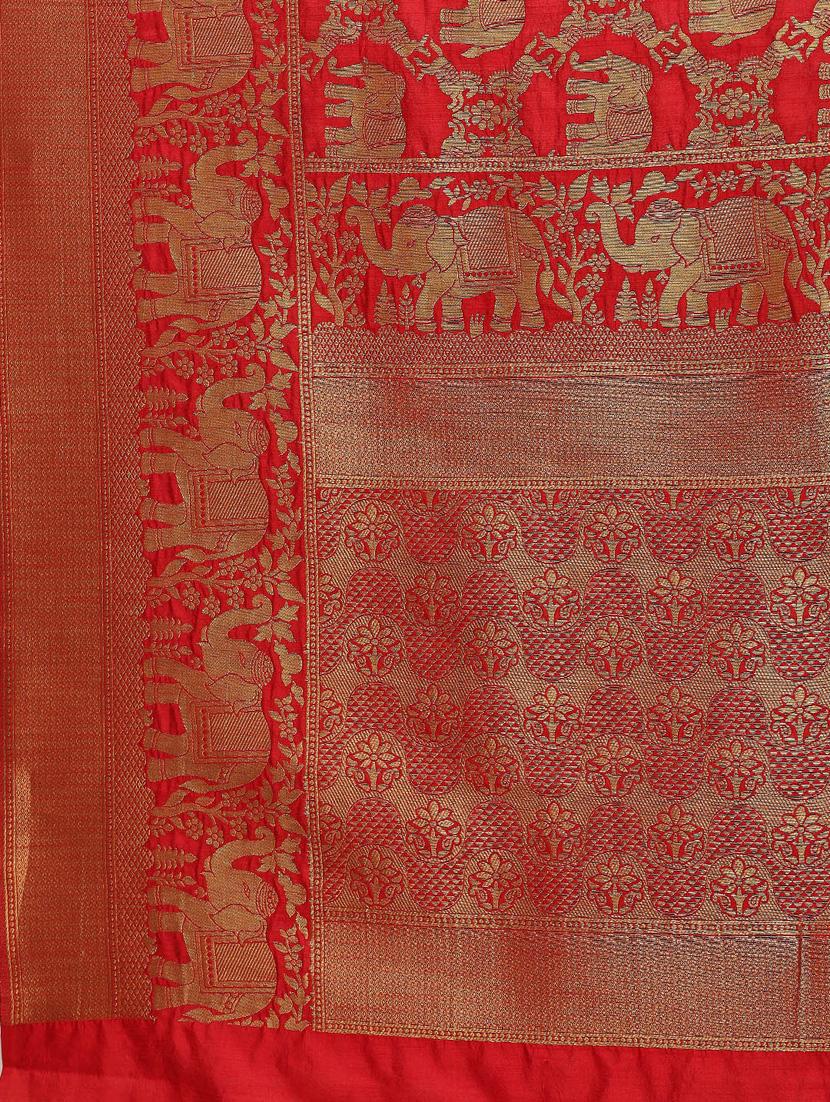 self design banarasi saree with blouse - 17092017 - Zoom Image - 5