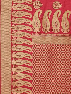 self design banarasi saree with blouse - 17092018 - Standard Image - 5
