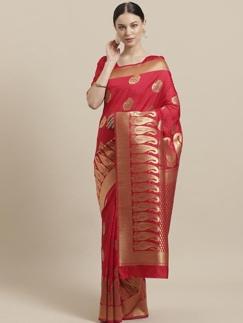 self design banarasi saree with blouse - 17092018 - Zoom Image - 1