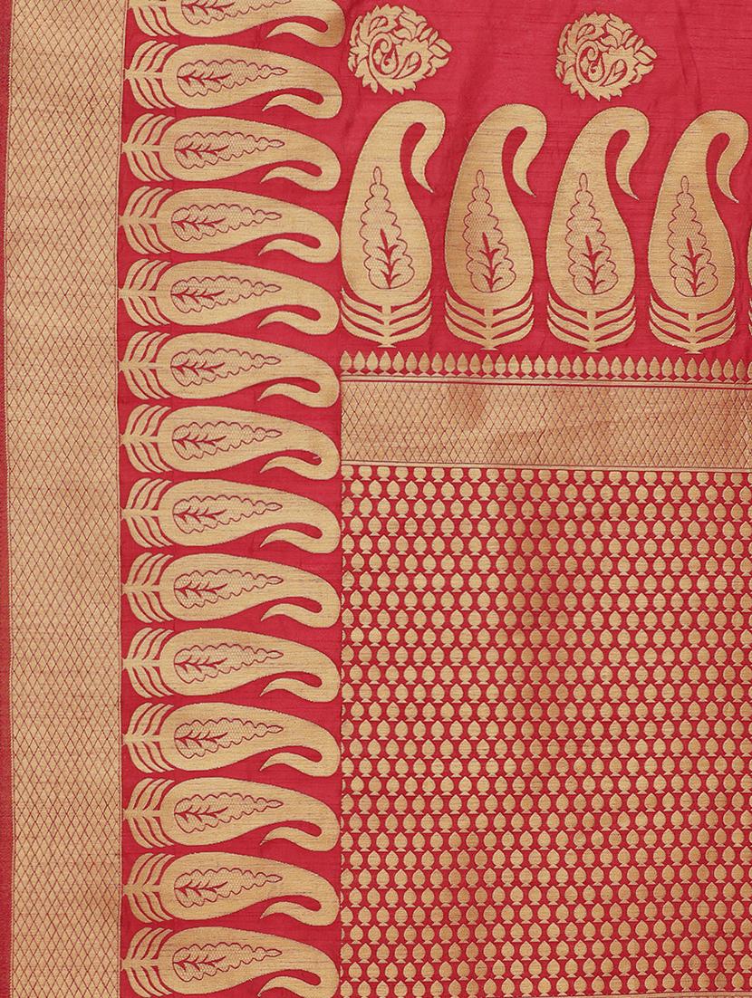 self design banarasi saree with blouse - 17092018 - Zoom Image - 5