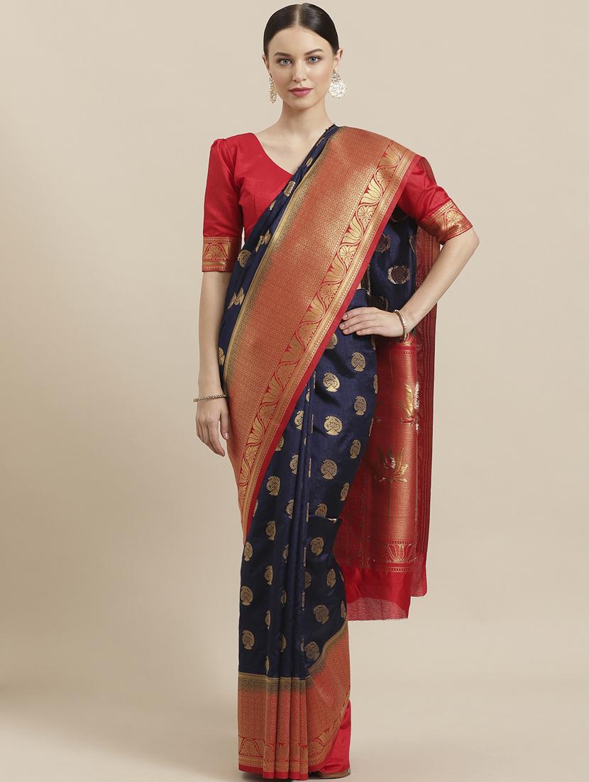 paisley woven saree with blouse - 17092019 - Zoom Image - 1
