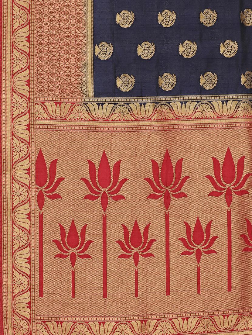 paisley woven saree with blouse - 17092019 - Zoom Image - 5