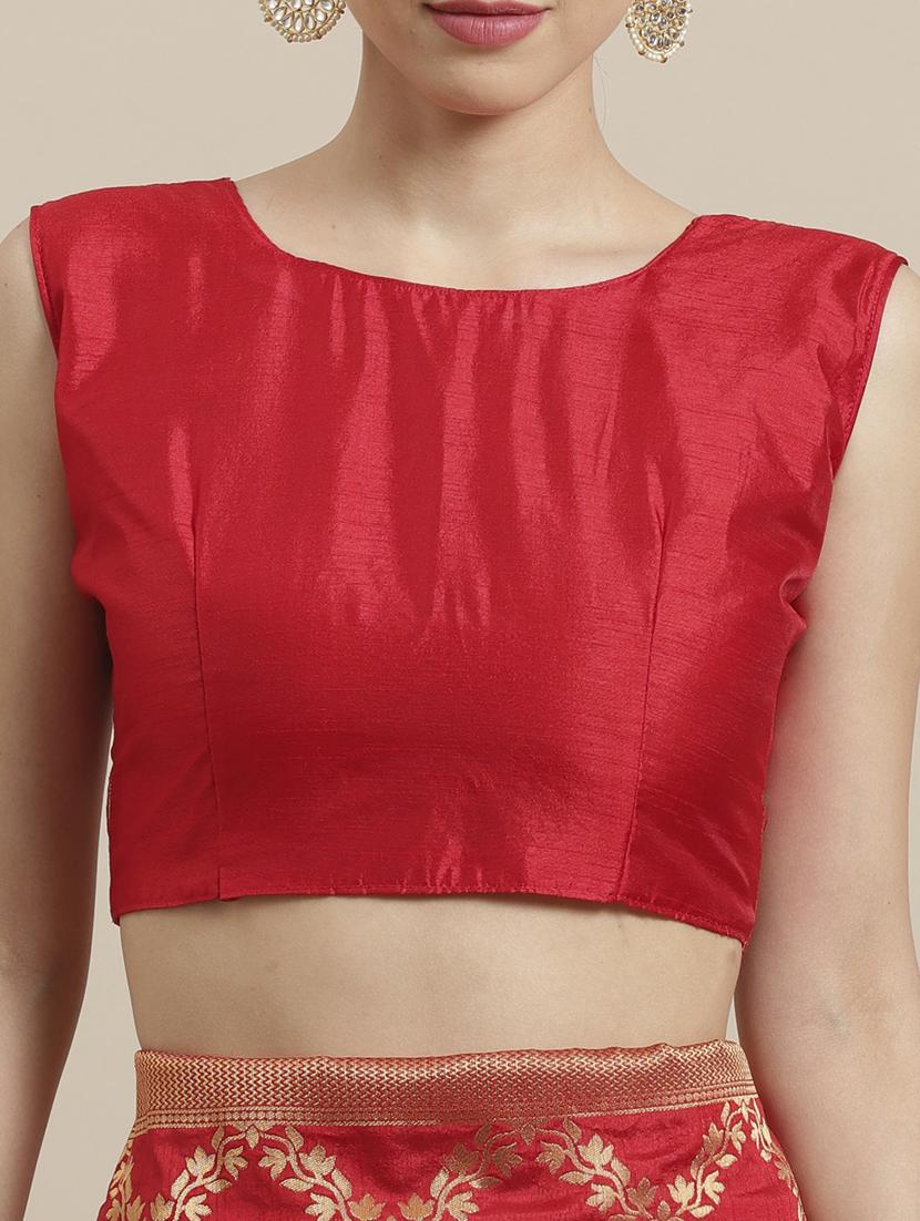 self design banarsi saree with blouse - 17092020 - Zoom Image - 4