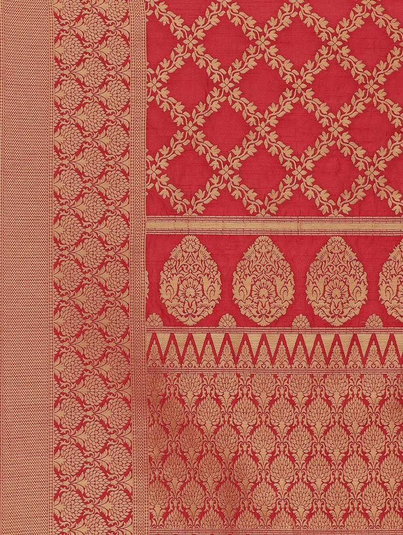 self design banarsi saree with blouse - 17092020 - Zoom Image - 5