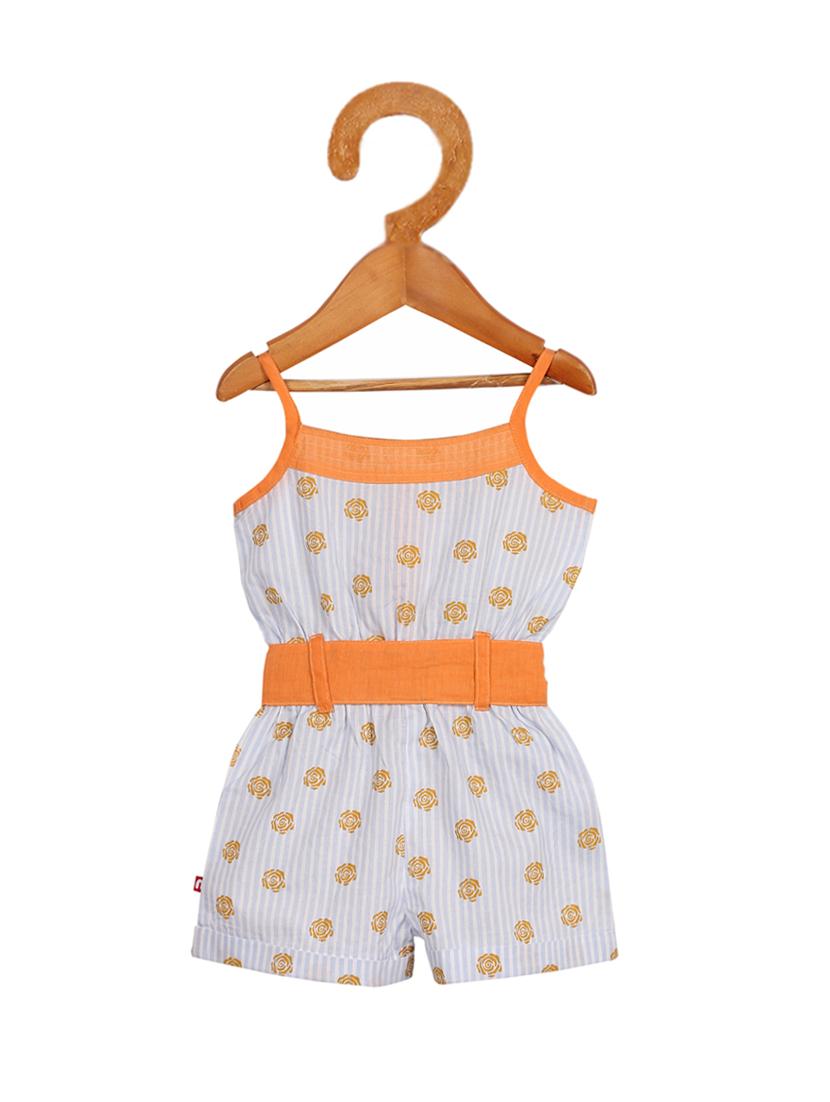 blue cotton 3/4th jumpsuit twin sets & jump suit - 17092095 - Zoom Image - 2