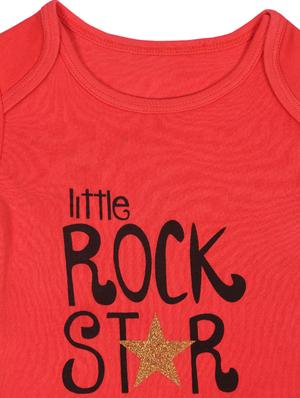 red cotton rompers onesies and romper - 17092126 - Standard Image - 3