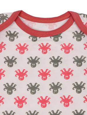 red cotton rompers onesies and romper - 17092133 - Standard Image - 3
