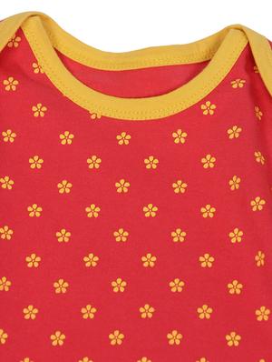 red cotton romper - 17092134 - Standard Image - 3