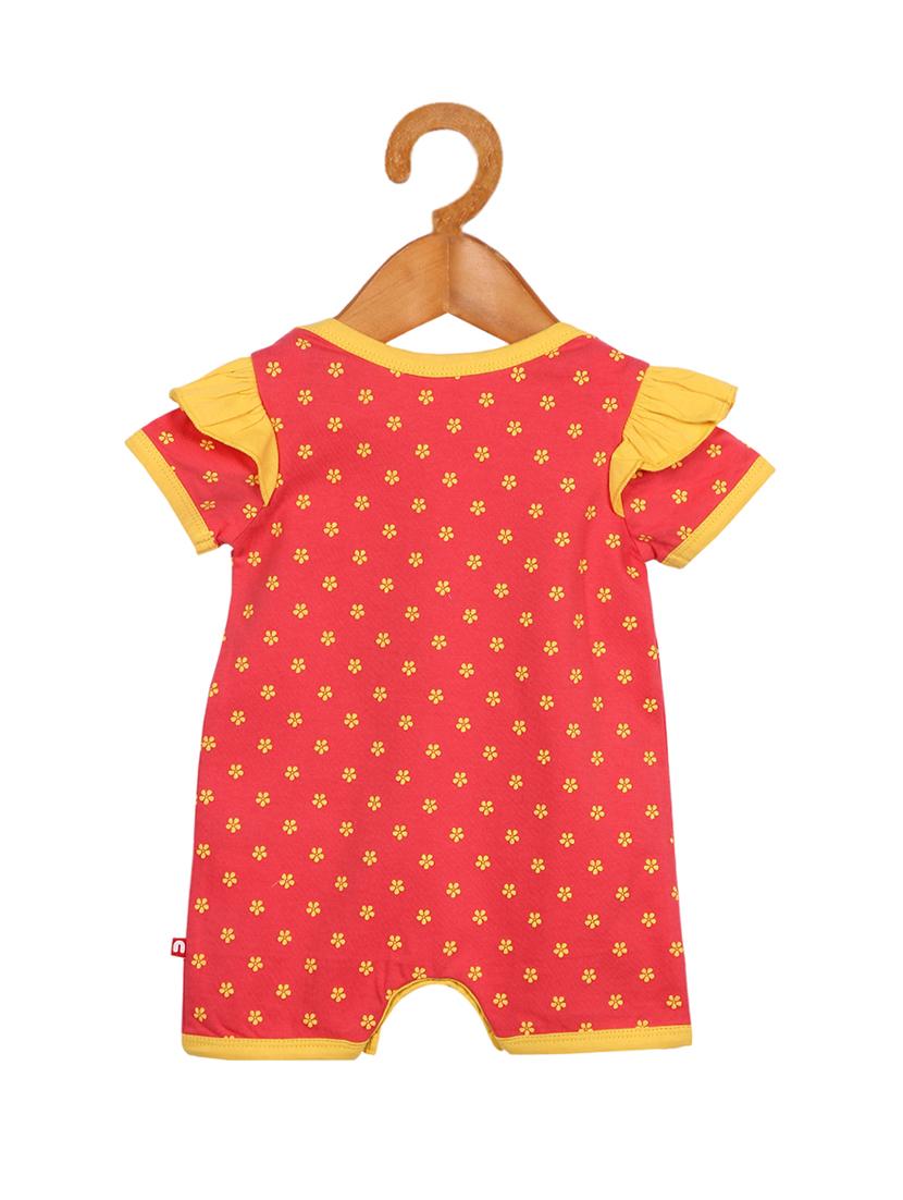red cotton romper - 17092134 - Zoom Image - 2