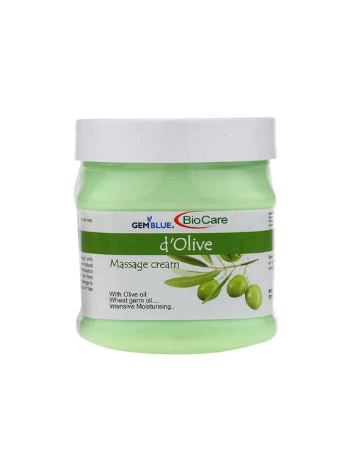 gemblue biocare d'olive massage cream 500ml - 17092312 - Standard Image - 1