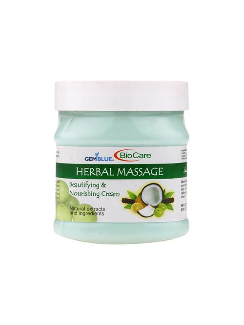 gemblue biocare herbal massage beautifying and nourising cream 500ml - 17092317 - Standard Image - 1