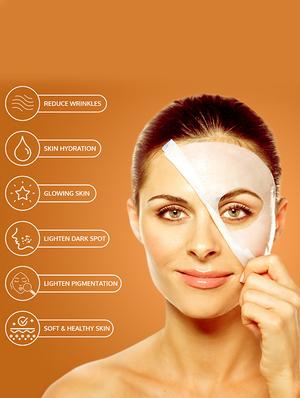 gemblue biocare orange+honey facial sheet mask pack of 6 - 17092427 - Standard Image - 2