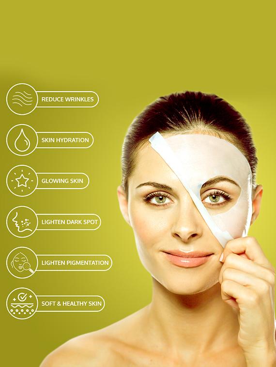 gemblue biocare lemon + honey facial mask sheet pack of 2 - 17092441 - Zoom Image - 2