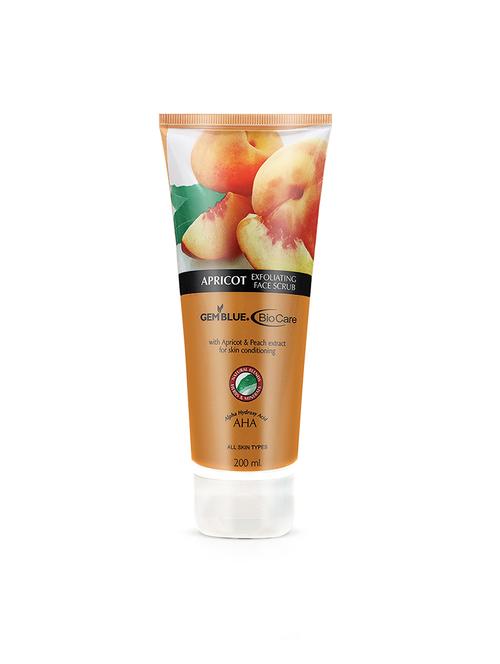gemblue biocare apricot exfoliating face scrub 200ml - 17092493 - Standard Image - 1
